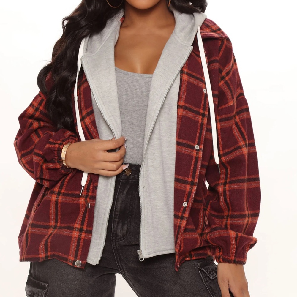 Fashion Nova Plaid Shacket